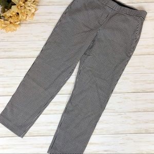 J Jill Petite Gingham Tapered Leg Pull On Pants
